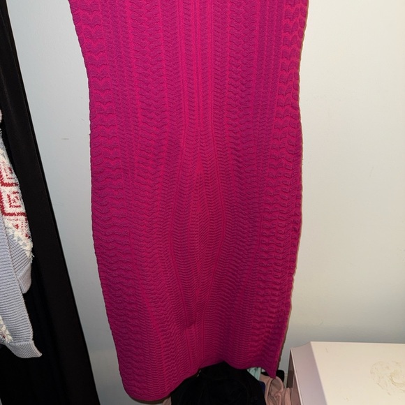bebe Magenta Midi Dress - Picture 3 of 5